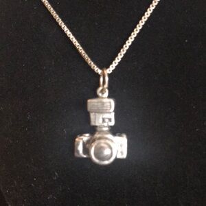 Sterling Silver miniature camera necklace